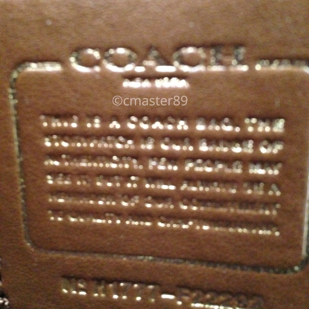 π΄SOLDπ΄Coach Glitter Oxblood Patent Leather - Picture 7 of 8